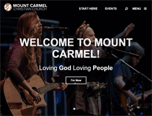 Tablet Screenshot of mtcarmelchurch.org